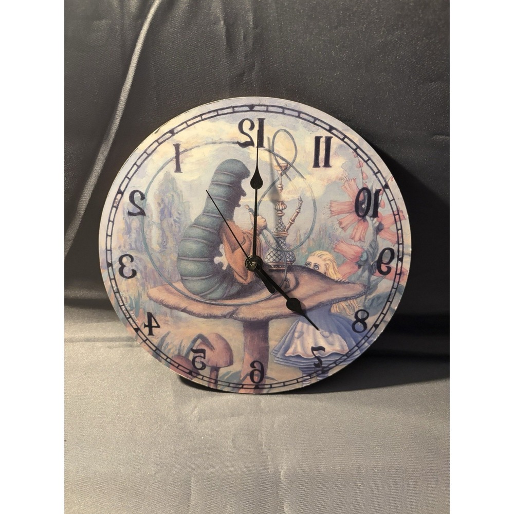Vintage White Rabbit Productions Alice In Wonderland Clock Catapiller Repair